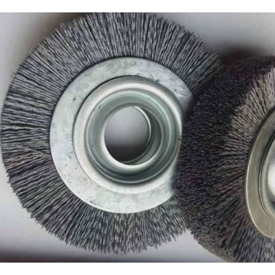 High Quality Brush Manufacturer 8inch Cylinder Abrasive Wire Brush Polishing Cylinder Soldering Tip Cleaner Brush Wheel